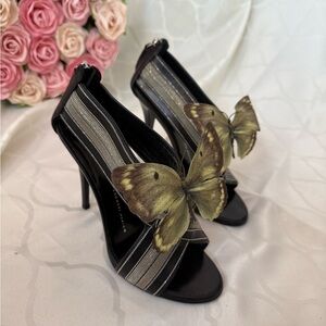 Giuseppe ZANOTTI heels sandals shoes heels pumps size 36.5 6.5 Y2K orchid flower